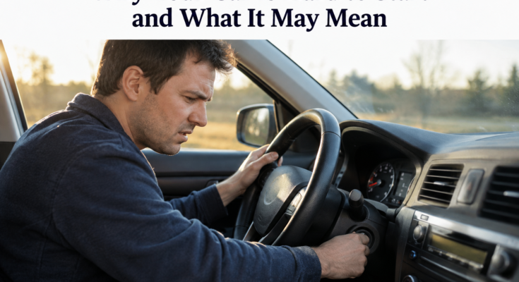 Why Your Car Is Hard to Start and What It May Mean