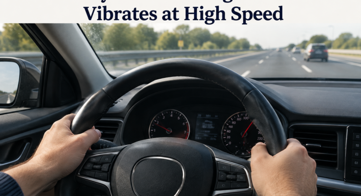 Why Your Steering Wheel Vibrates at High Speed
